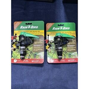Bundle Of 2 RAIN BIRD Impact Sprinkler w/Nozzle Set #P5-R  Adjustable 0 - 360*